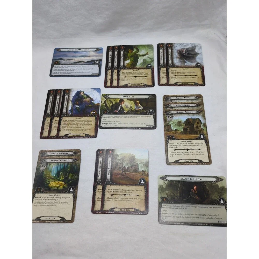 *Incomplete* Lord Of The Rings Lost Realm Expansion Cards
